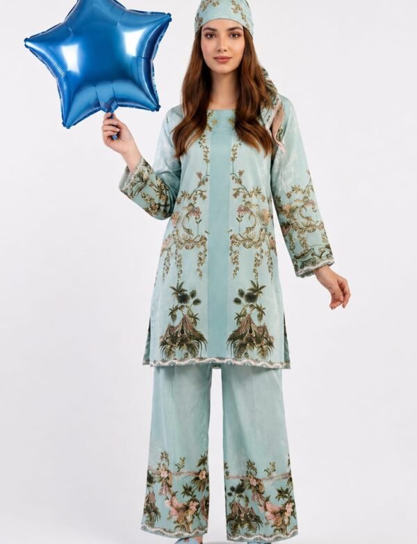 Cocoon Printed Unstitched Lawn Suit – 2 Piece