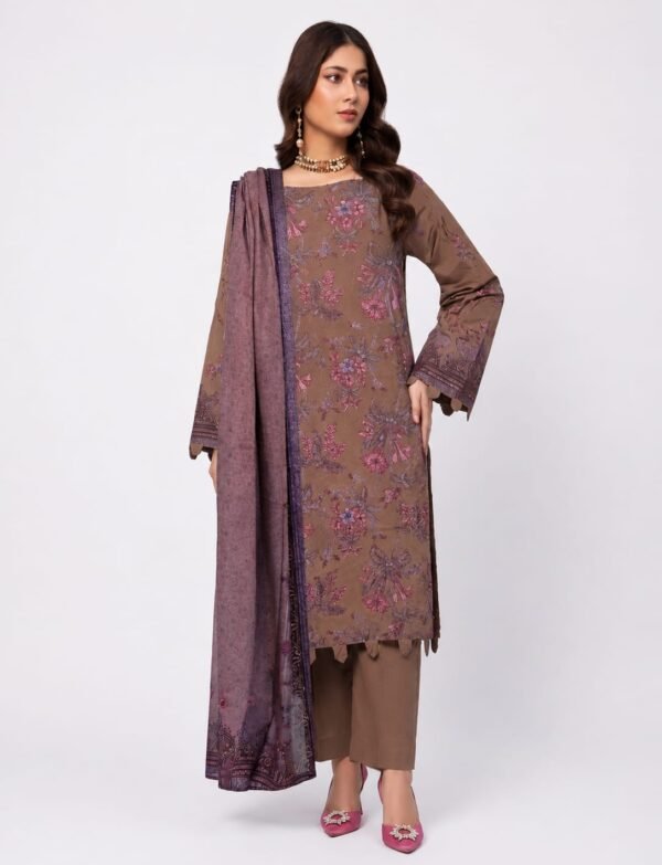 Jasmine Bareeze Fully Embroidered Lawn Suit – 3 Piece Unstitched